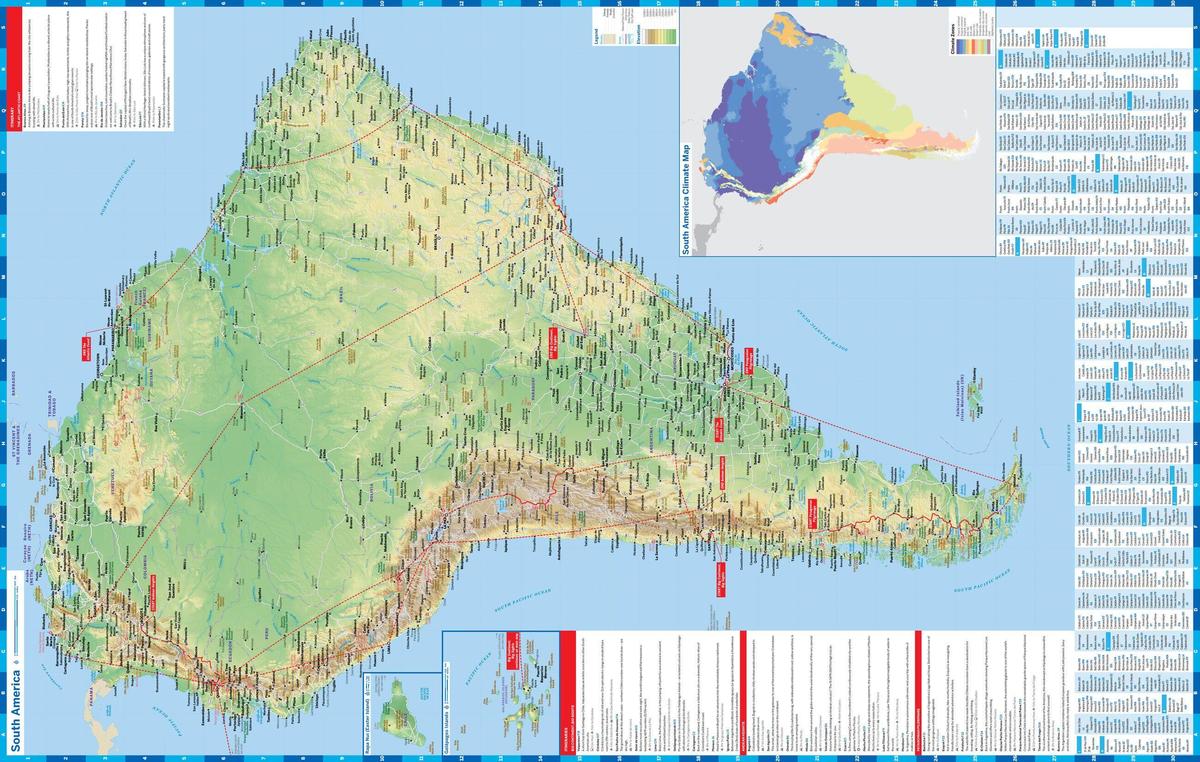 Weitere Ansicht: South America Planning Map