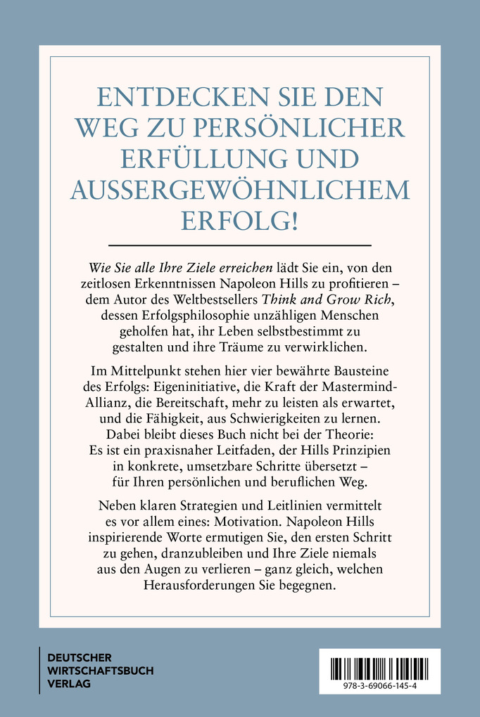 Weitere Ansicht: Napoleon Hills wie Sie alle Ihre Ziele erreichen | Napoleon Hill