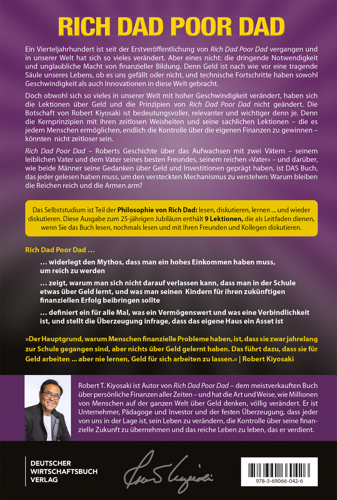 Weitere Ansicht: Die deutsche Ausgabe von Rich Dad Poor Dad for Teens | Robert T. Kiyosaki
