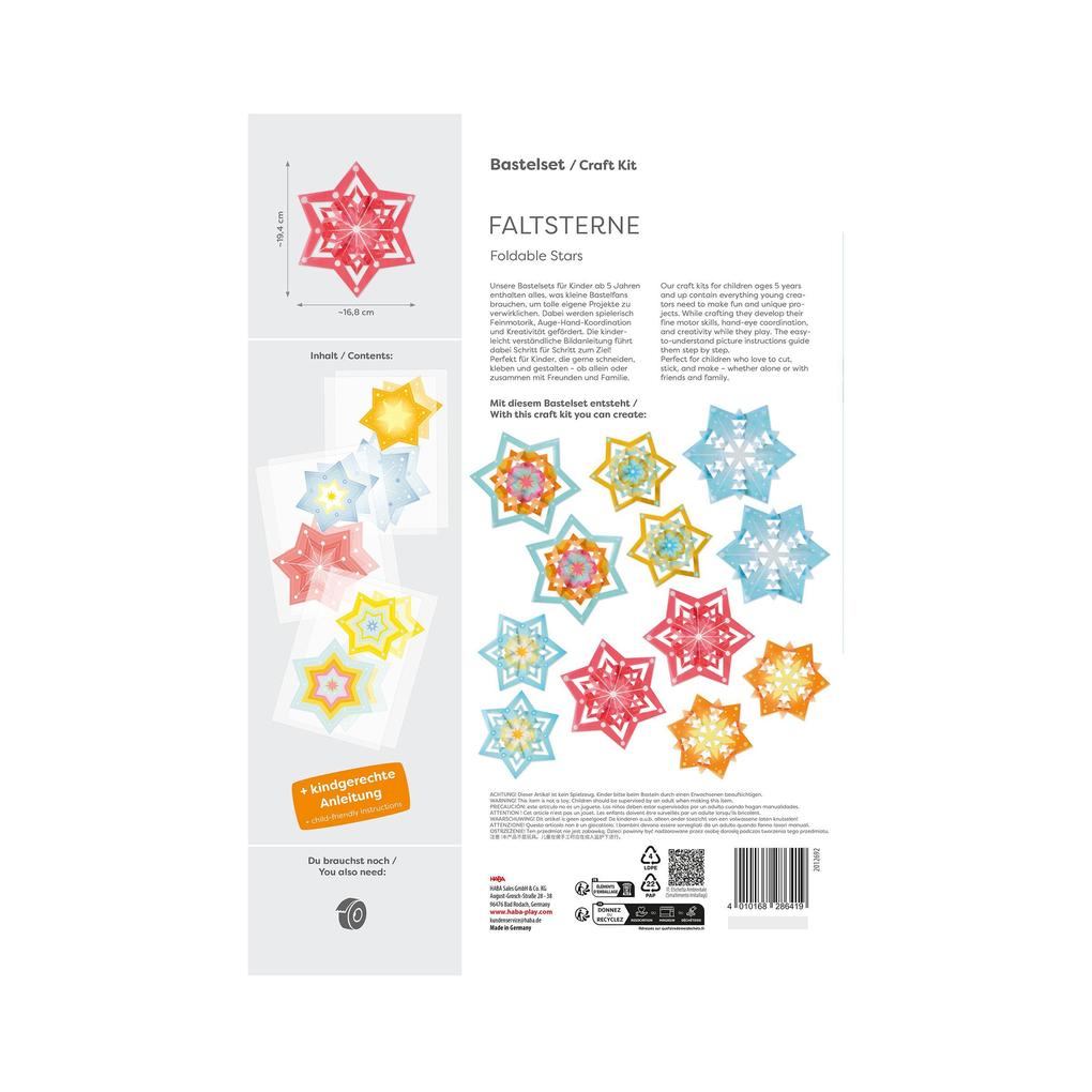 Weitere Ansicht: Bastelset - Faltsterne