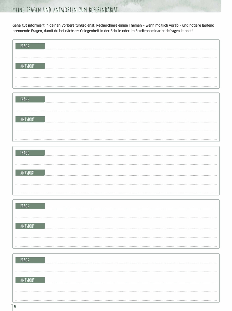 Weitere Ansicht: Mein Schulplaner fürs Referendariat Schuljahr 2026/2027