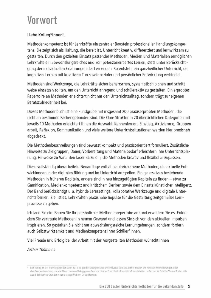 Weitere Ansicht: Die 200 besten Unterrichtsmethoden für die Sekundarstufe | Arthur Thömmes