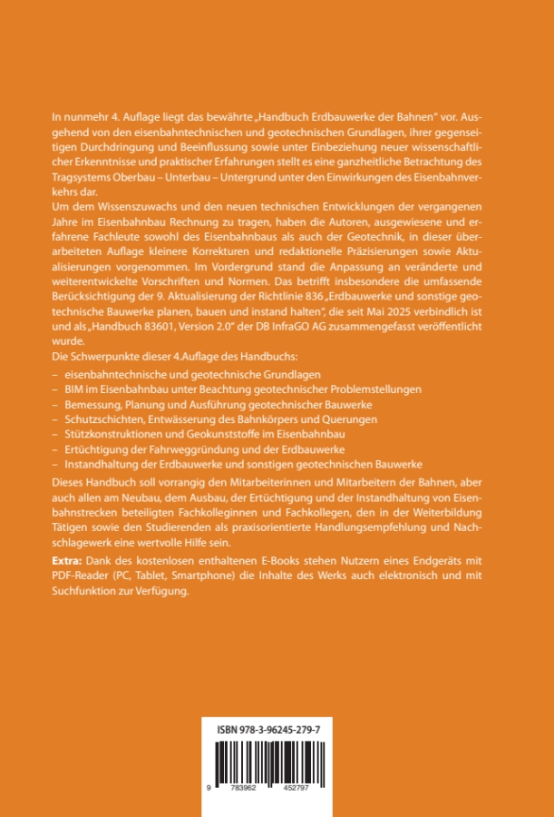 Weitere Ansicht: Handbuch Erdbauwerke der Bahnen