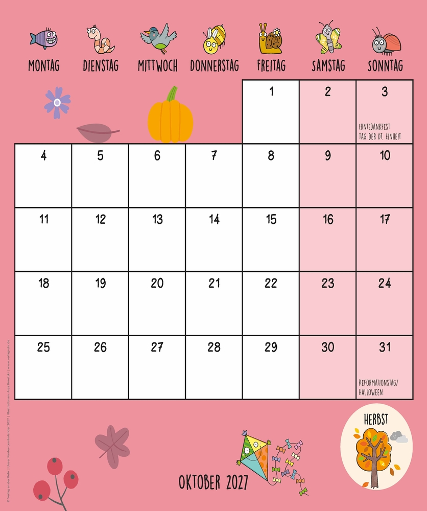 Weitere Ansicht: Unser Kinder-Lernkalender 2027