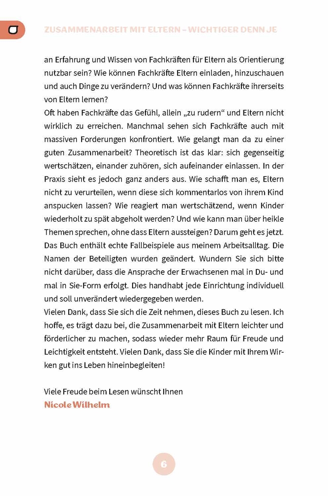 Weitere Ansicht: Mit Kita-Eltern im Gespräch | Nicole Wilhelm