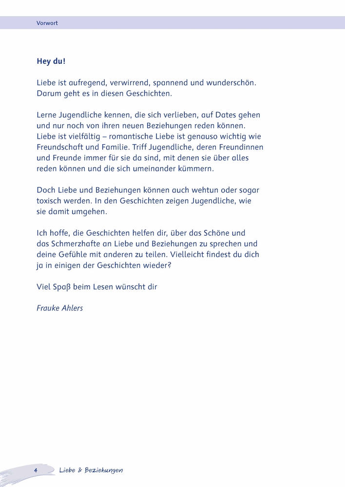 Weitere Ansicht: Liebe & Beziehungen | Frauke Ahlers