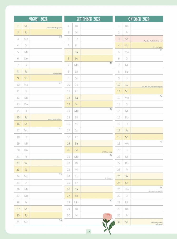 Weitere Ansicht: Der Rundum-Kita-Planer für das Jahr 2026/2027