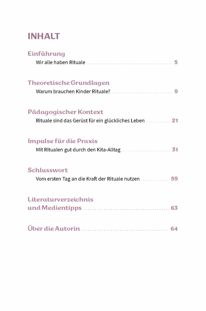 Weitere Ansicht: Rituale in der Kita | Ulla Nedebock