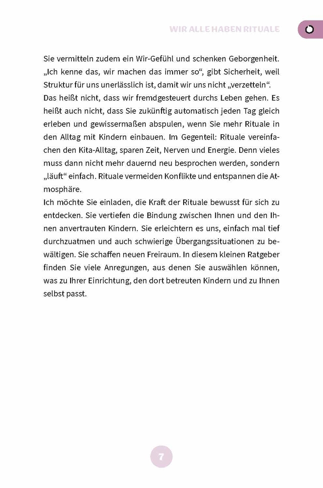 Weitere Ansicht: Rituale in der Kita | Ulla Nedebock