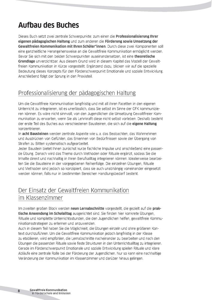Weitere Ansicht: Gewaltfreie Kommunikation in Förderschule und Inklusion | Johanna Waidt