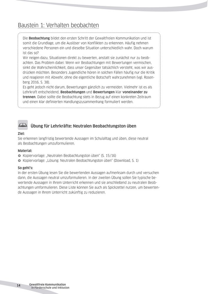 Weitere Ansicht: Gewaltfreie Kommunikation in Förderschule und Inklusion | Johanna Waidt