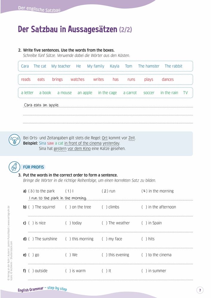Weitere Ansicht: English Grammar - step by step | Jasmin Putschbach