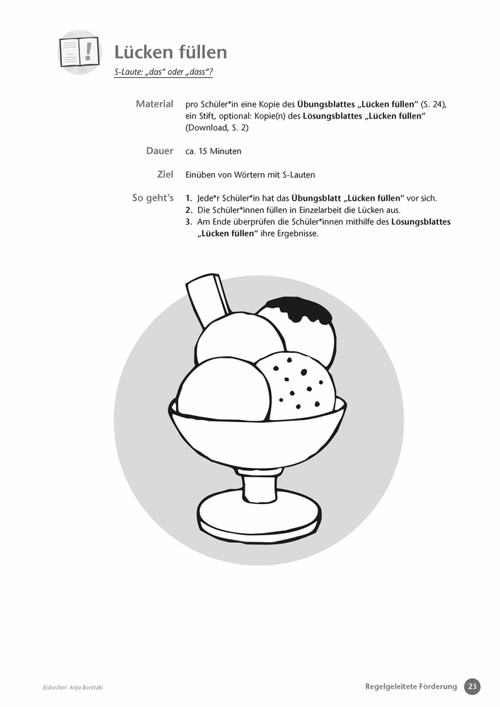 Weitere Ansicht: Fördermaterialien LRS | Britta Gramenz