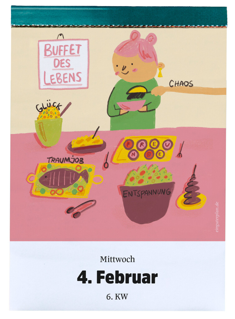 Weitere Ansicht: Abreißkalender »Halbwegs entspannt durch 2026«