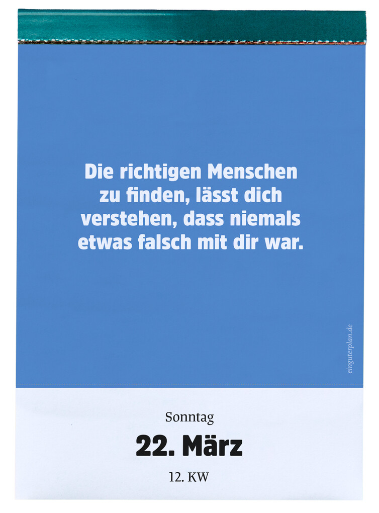 Weitere Ansicht: Abreißkalender »Halbwegs entspannt durch 2026«
