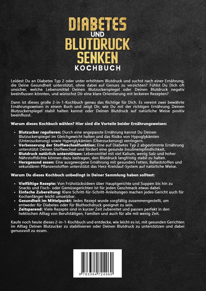 Weitere Ansicht: Diabetes und Blutdruck senken Kochbuch | Vanessa Zimmermann