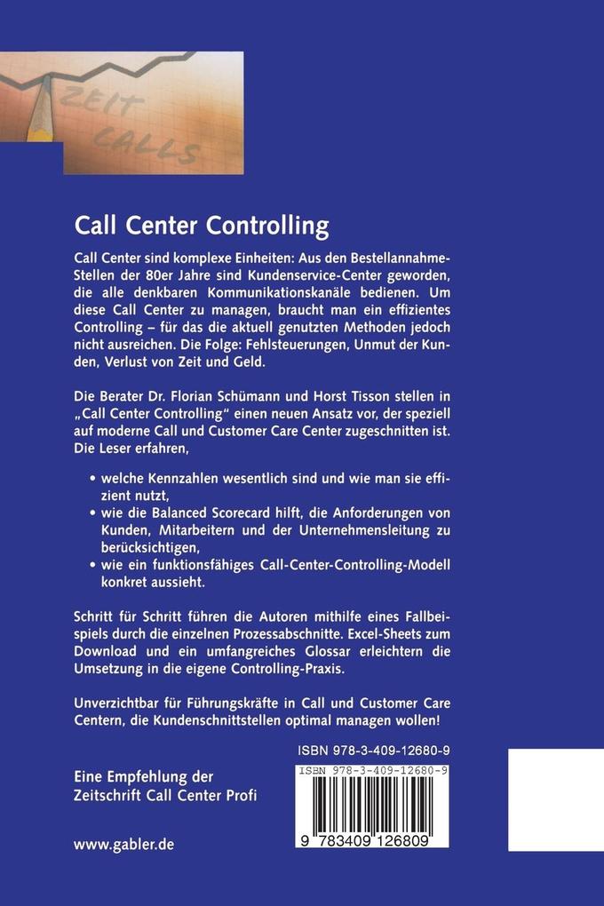 Weitere Ansicht: Call Center Controlling | Florian Schümann, Horst Tisson