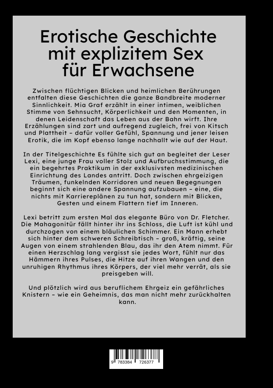 Weitere Ansicht: Es fühlte sich gut an | Mia Graf
