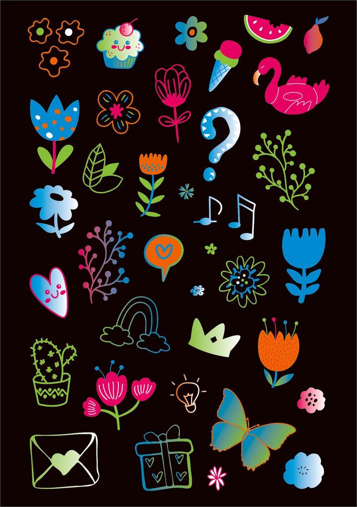 Weitere Ansicht: Neon-Sticker