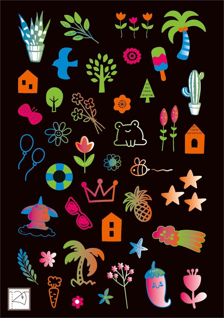 Weitere Ansicht: Neon-Sticker