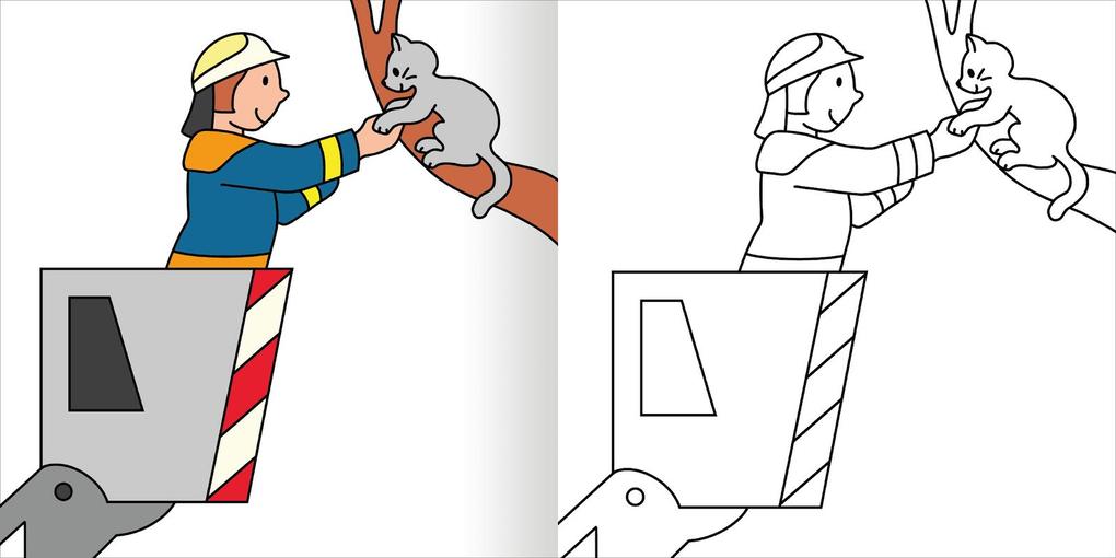 Weitere Ansicht: Mein erstes dickes Malbuch ab 2 - Polizei & Feuerwehr