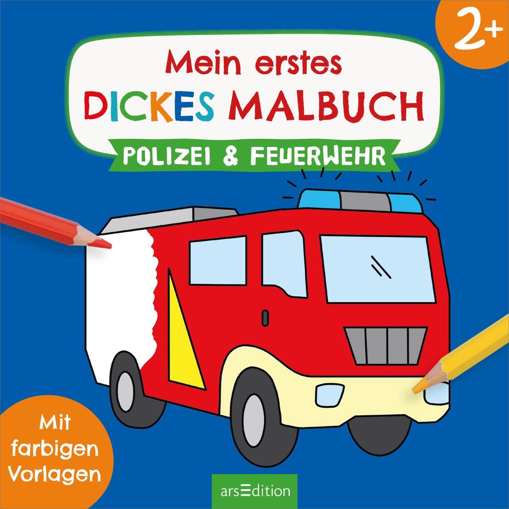 Weitere Ansicht: Mein erstes dickes Malbuch ab 2 - Polizei & Feuerwehr