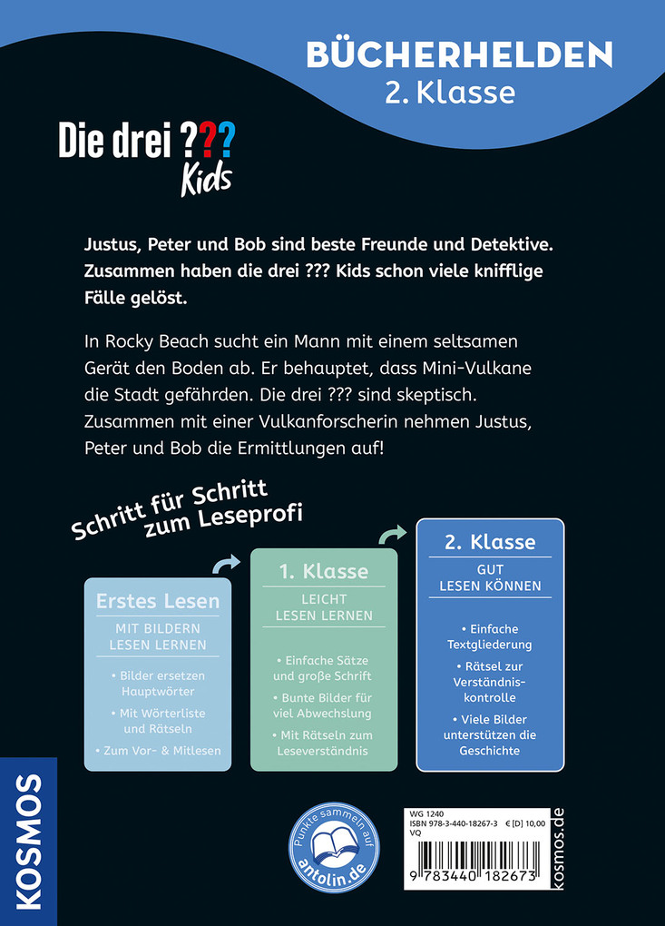 Weitere Ansicht: Die drei ??? Kids, Bücherhelden 2. Klasse, Vulkan in Rocky Beach | Ulf Blanck