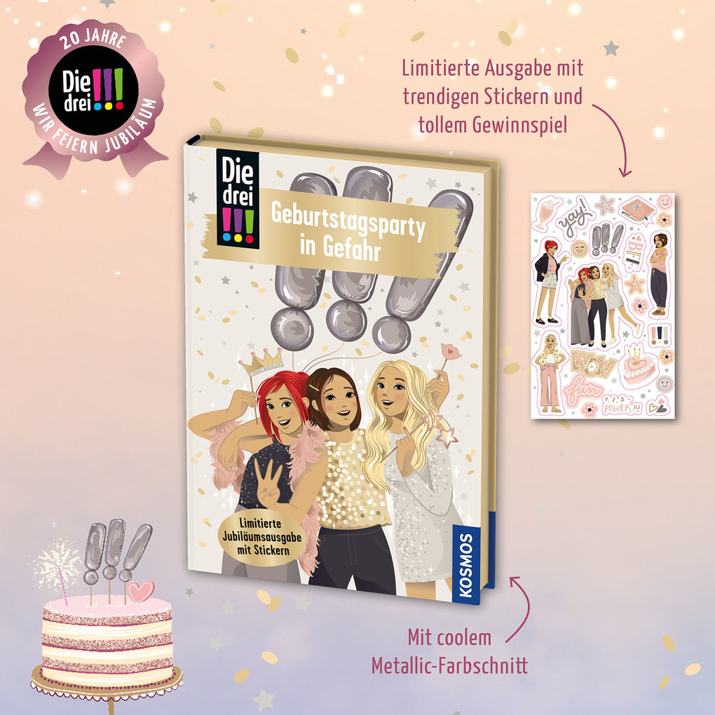 Weitere Ansicht: Die drei !!!, 117, Geburtstagsparty in Gefahr | Ann-Katrin Heger