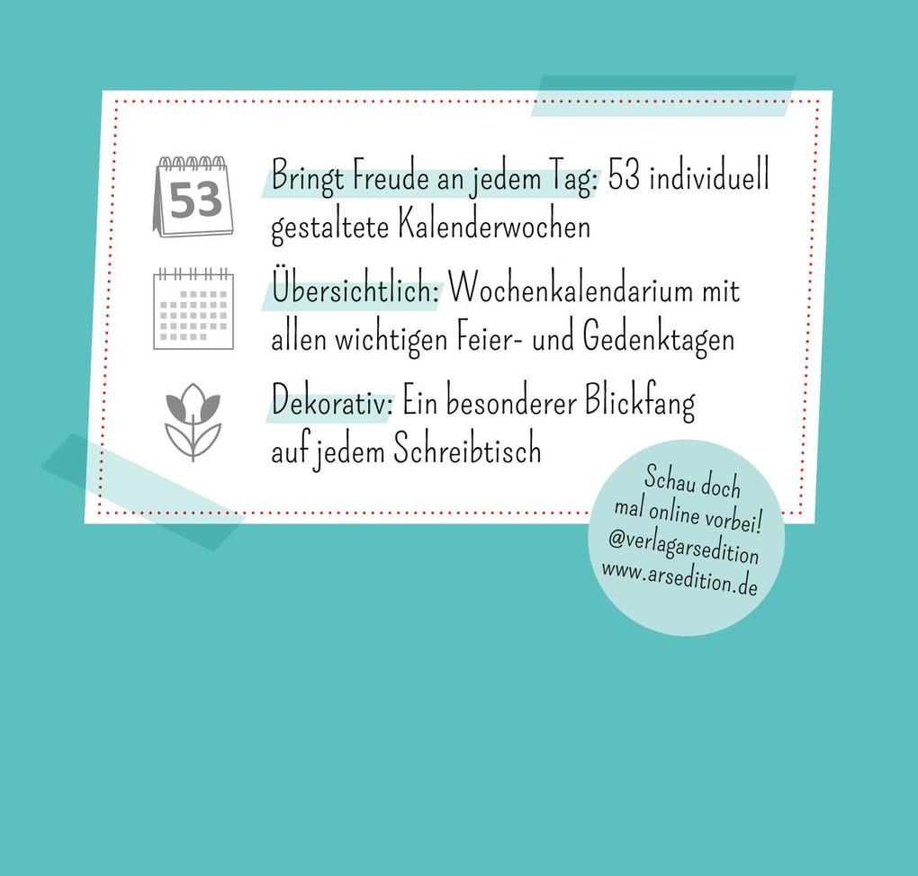 Weitere Ansicht: Mini-Wochenkalender Sei frech, wild und wunderbar! 2027