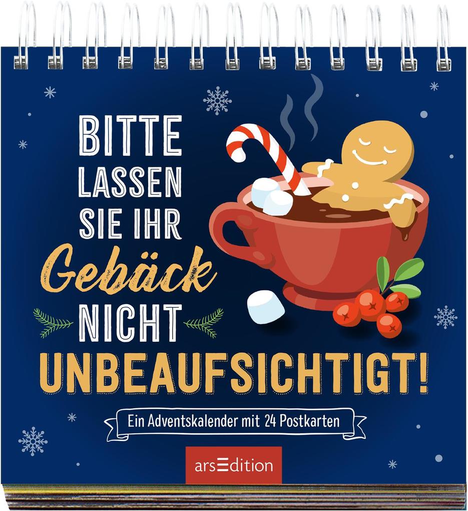 Weitere Ansicht: Postkarten-Adventskalender. Bitte lassen Sie Ihr Gebäck nicht unbeaufsichtigt!
