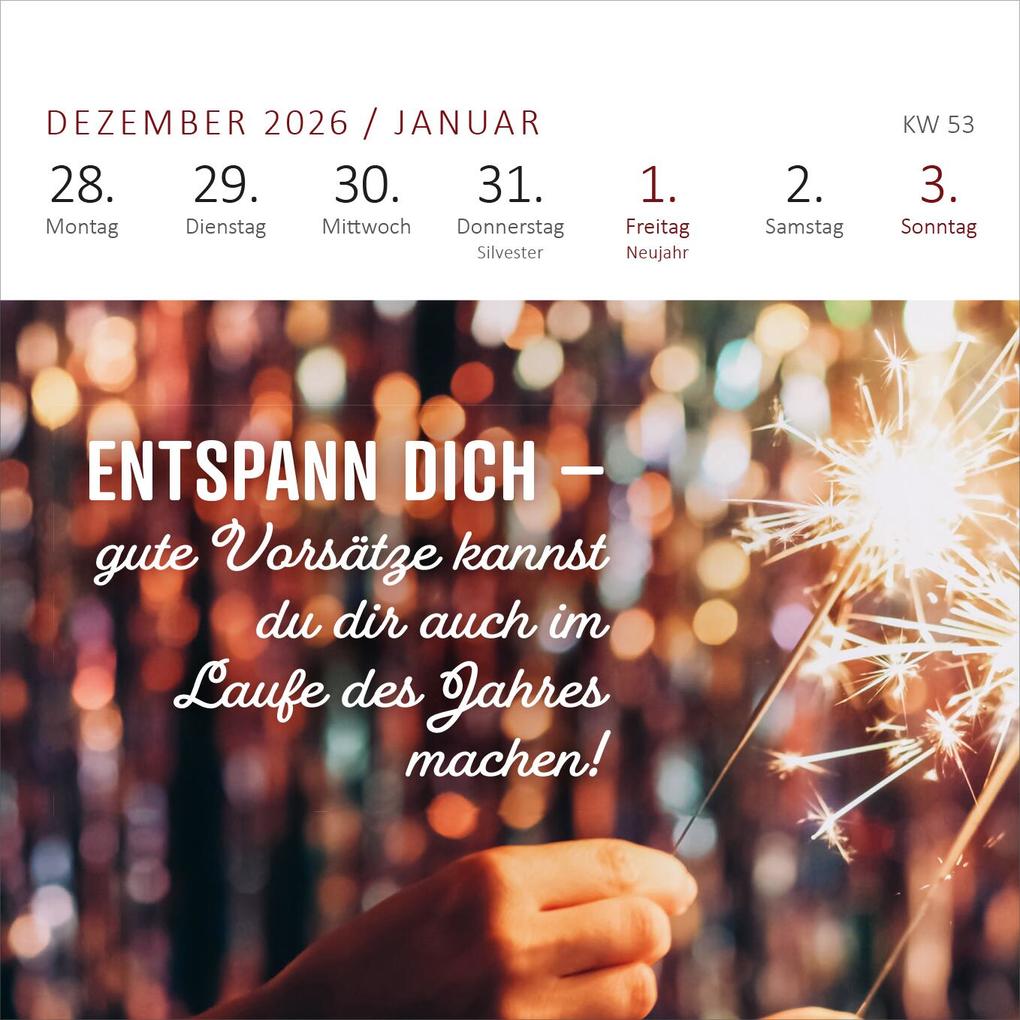 Weitere Ansicht: Mini-Wochenkalender Tschüss Arbeit, hallo Ruhestand! 2027