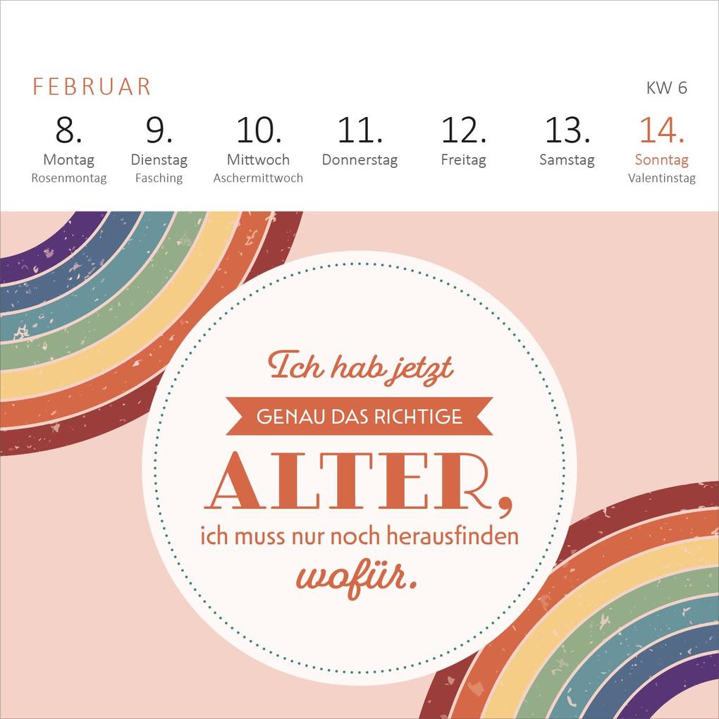 Weitere Ansicht: Mini-Wochenkalender Tschüss Arbeit, hallo Ruhestand! 2027