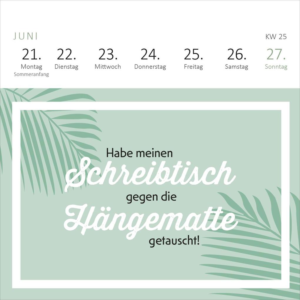 Weitere Ansicht: Mini-Wochenkalender Tschüss Arbeit, hallo Ruhestand! 2027