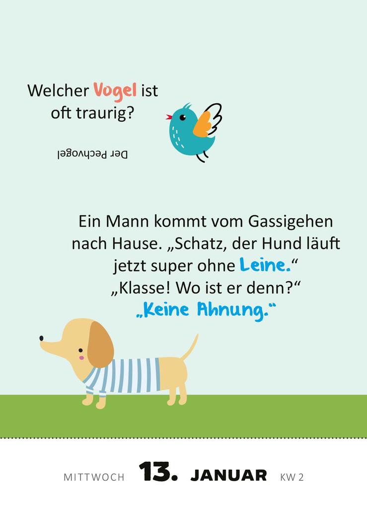 Weitere Ansicht: Abreißkalender 365 lustige Kinderwitze 2027