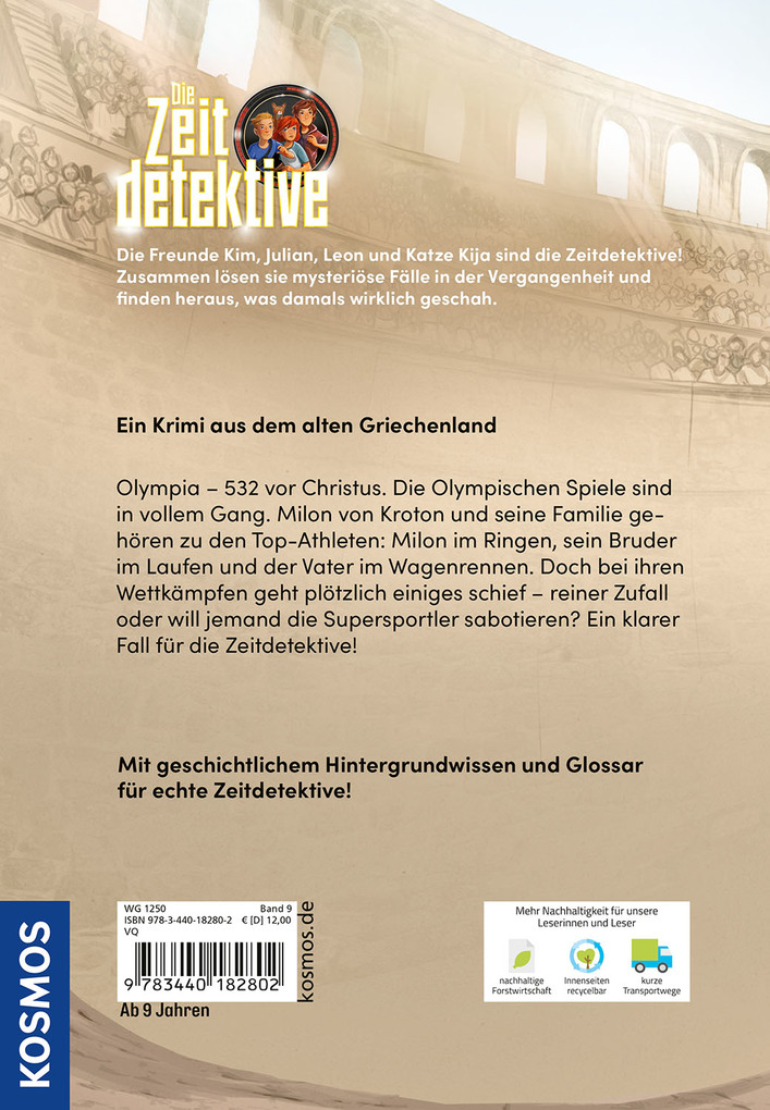 Weitere Ansicht: Die Zeitdetektive, 9, Falsches Spiel in Olympia | Fabian Lenk