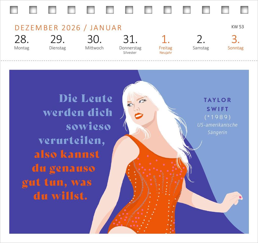 Weitere Ansicht: Postkartenkalender Kluge Frauen, die unsere Welt inspirieren 2027