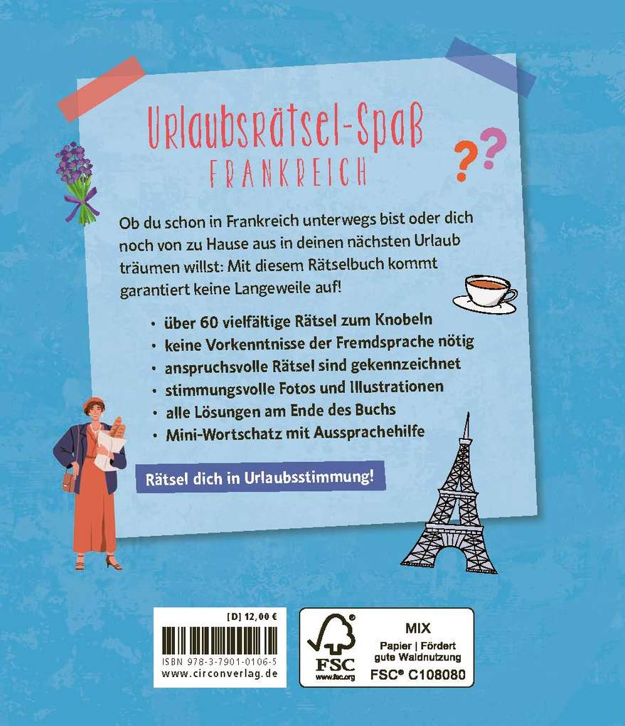 Weitere Ansicht: Urlaubsrätsel-Spaß Frankreich | Sigrid Oser