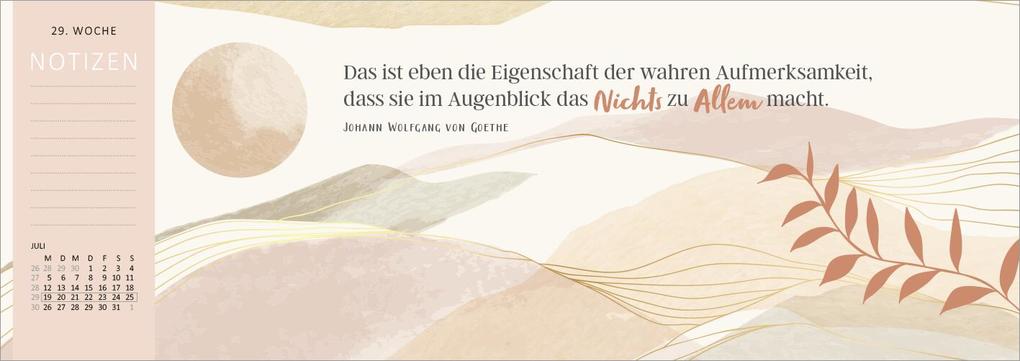 Weitere Ansicht: Tischkalender Einatmen. Ausatmen. Lächeln. 2027