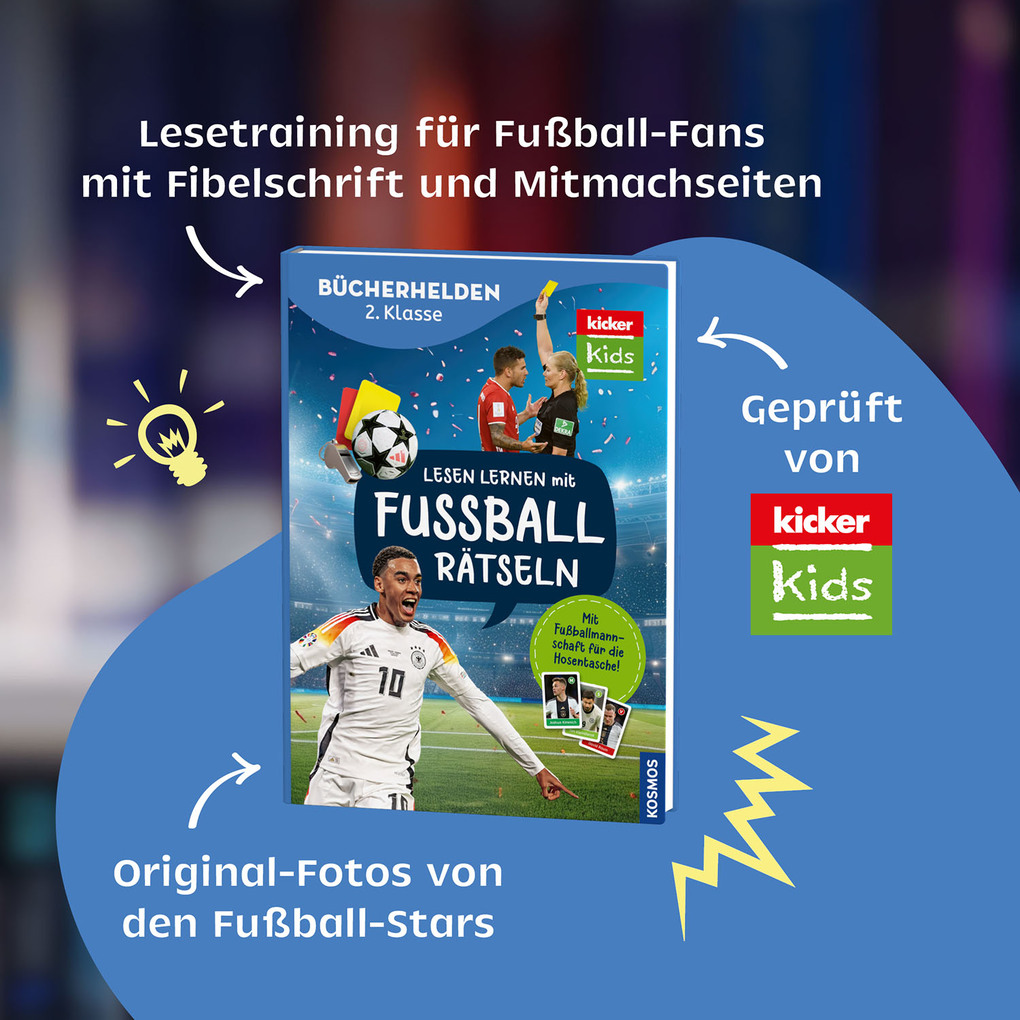 Weitere Ansicht: kicker Kids, Lesen lernen mit Fußballrätseln, | Jonas Dirker