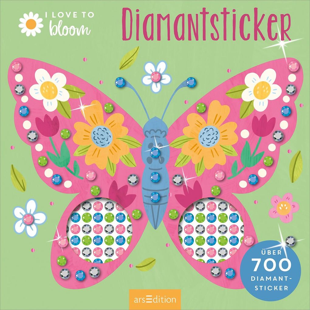 Weitere Ansicht: I Love to Bloom - Diamantsticker