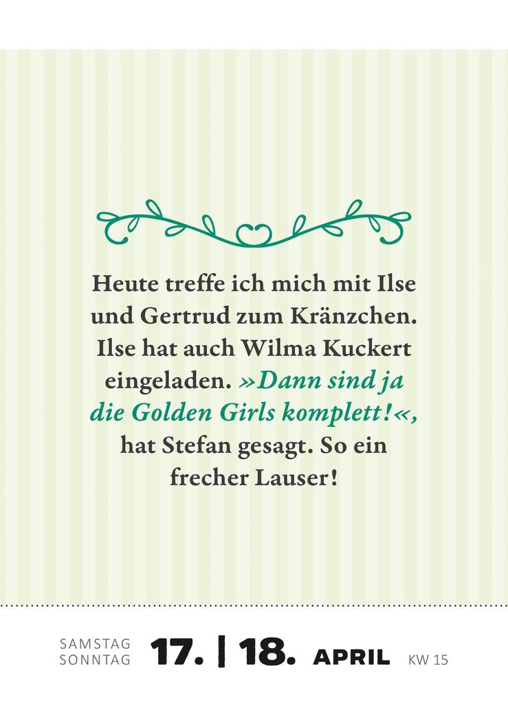 Weitere Ansicht: Abreißkalender Renate Bergmann - Der Kalender 2027 | Renate Bergmann