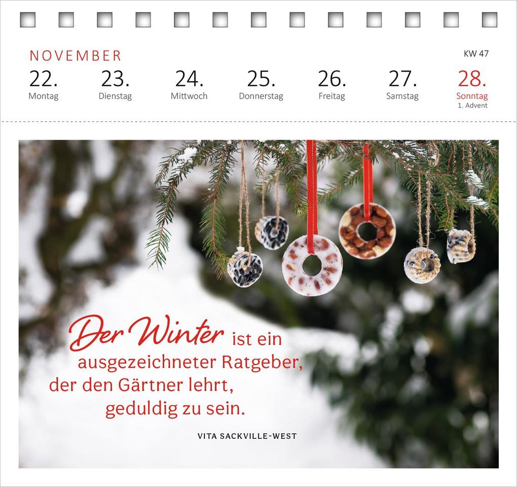 Weitere Ansicht: Postkartenkalender Gartenglück 2027