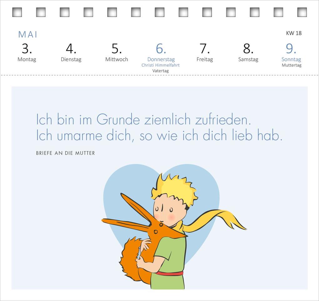 Weitere Ansicht: Postkartenkalender Man sieht nur mit dem Herzen gut ... 2027