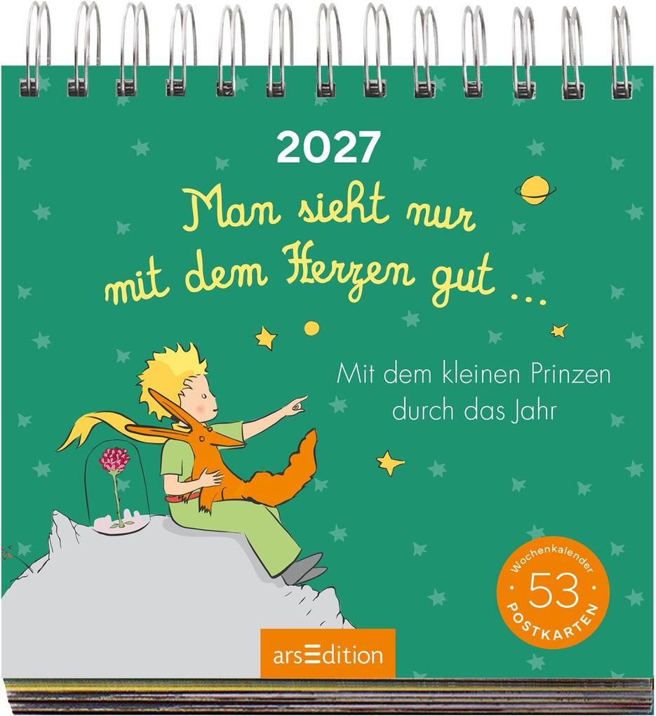 Weitere Ansicht: Postkartenkalender Man sieht nur mit dem Herzen gut ... 2027