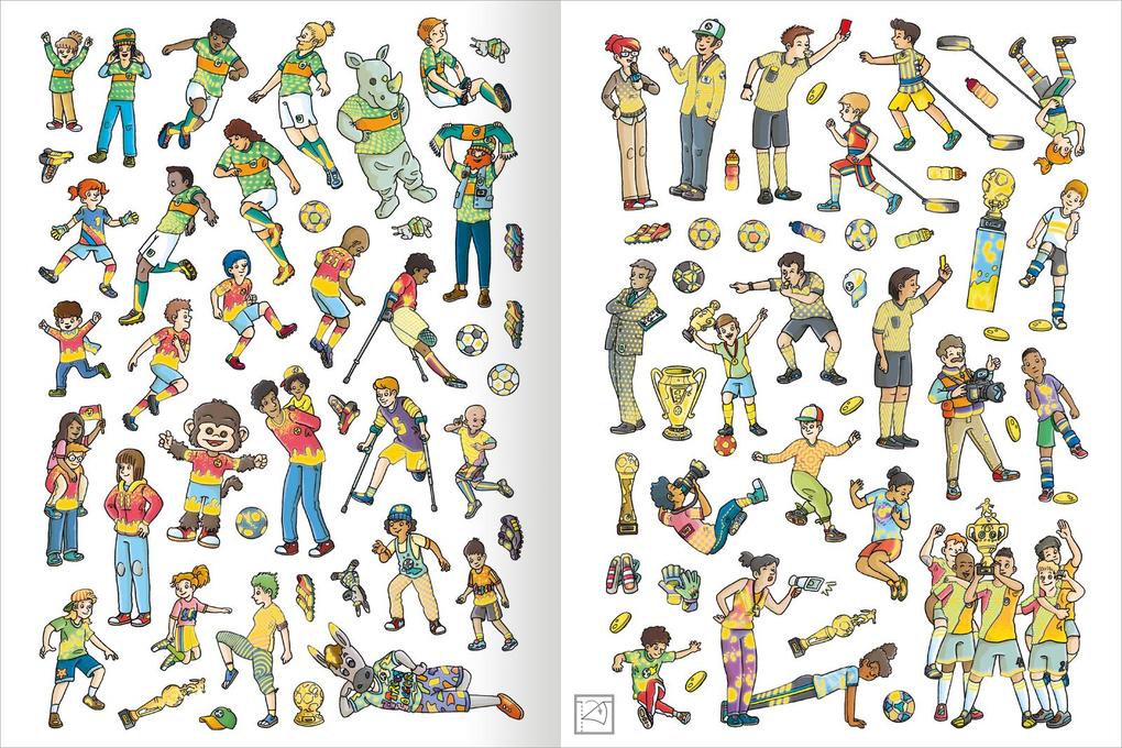 Weitere Ansicht: Das Metallic-Stickerbuch - Fußball