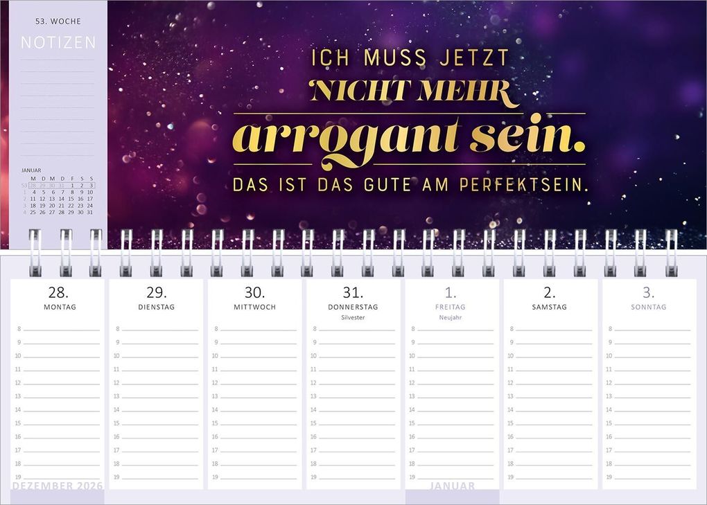 Weitere Ansicht: Tischkalender Meine Motivation & ich leben gerade getrennt. 2027