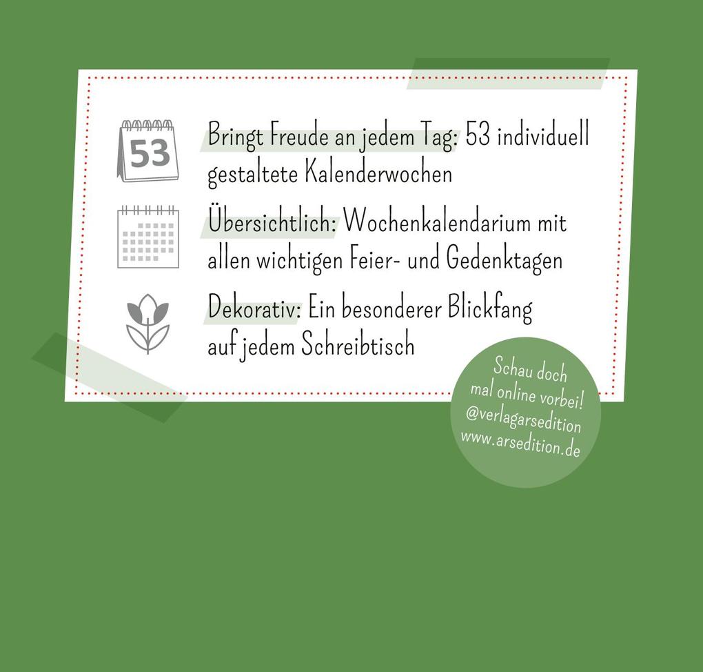 Weitere Ansicht: Mini-Wochenkalender Ein Jahr voll Glück 2027