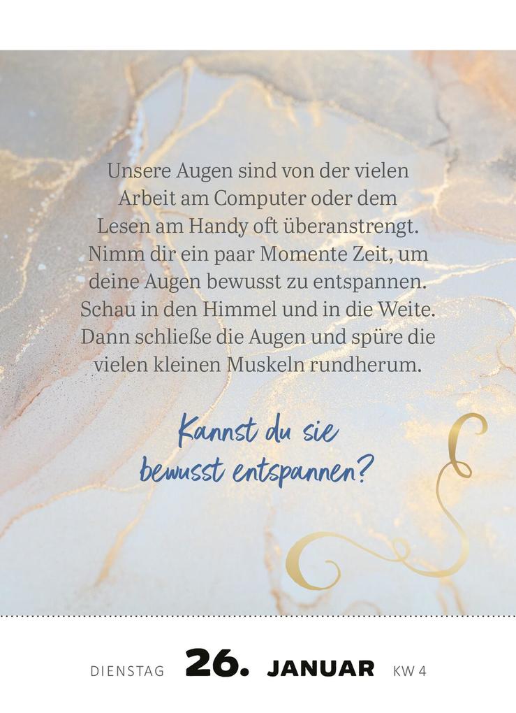 Weitere Ansicht: Abreißkalender Achtsamkeit für dich 2027