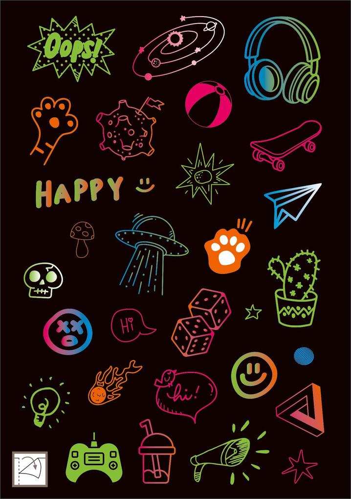 Weitere Ansicht: Neon-Sticker