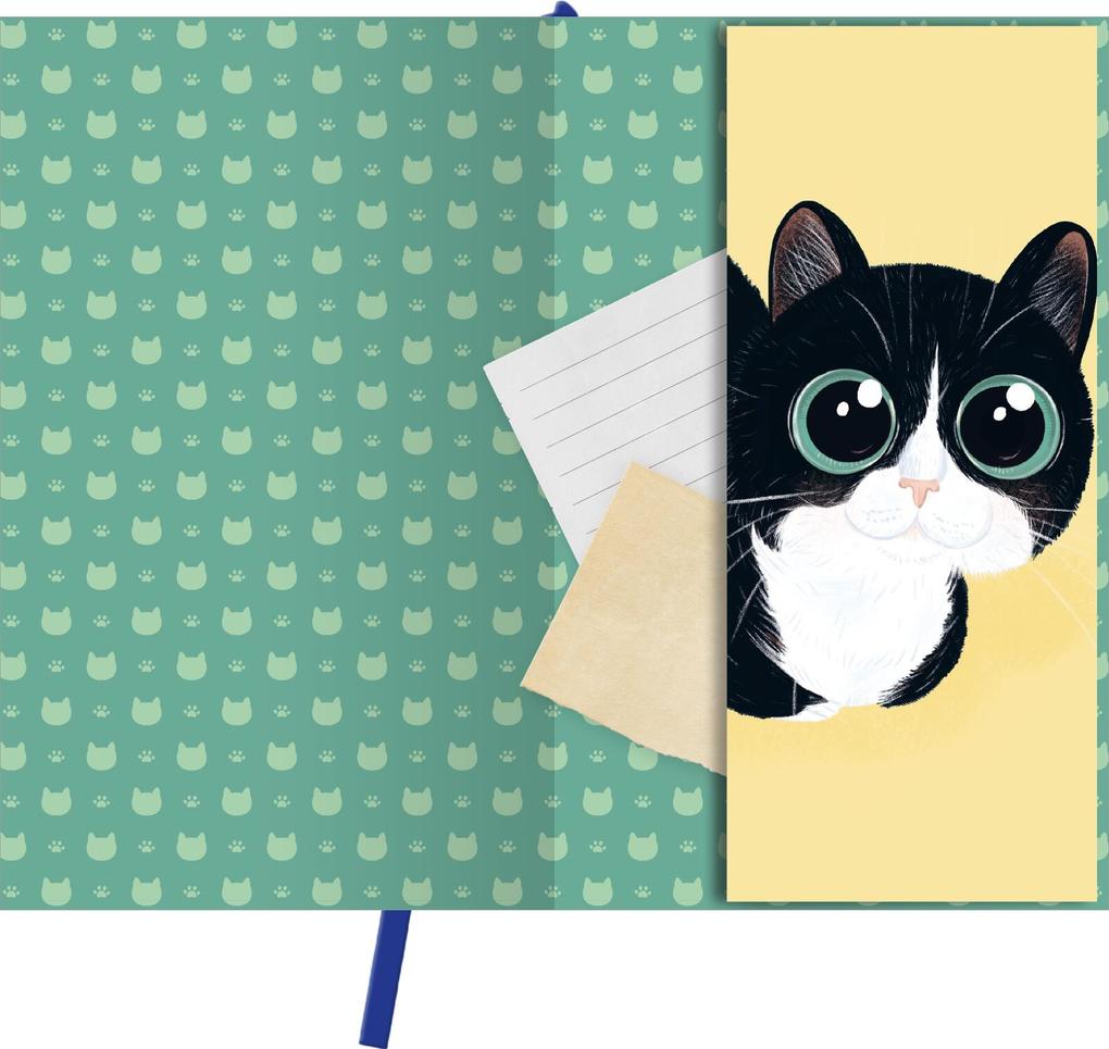 Weitere Ansicht: myNOTES Papeterie: Notizbuch A6 Katzen regieren die Welt